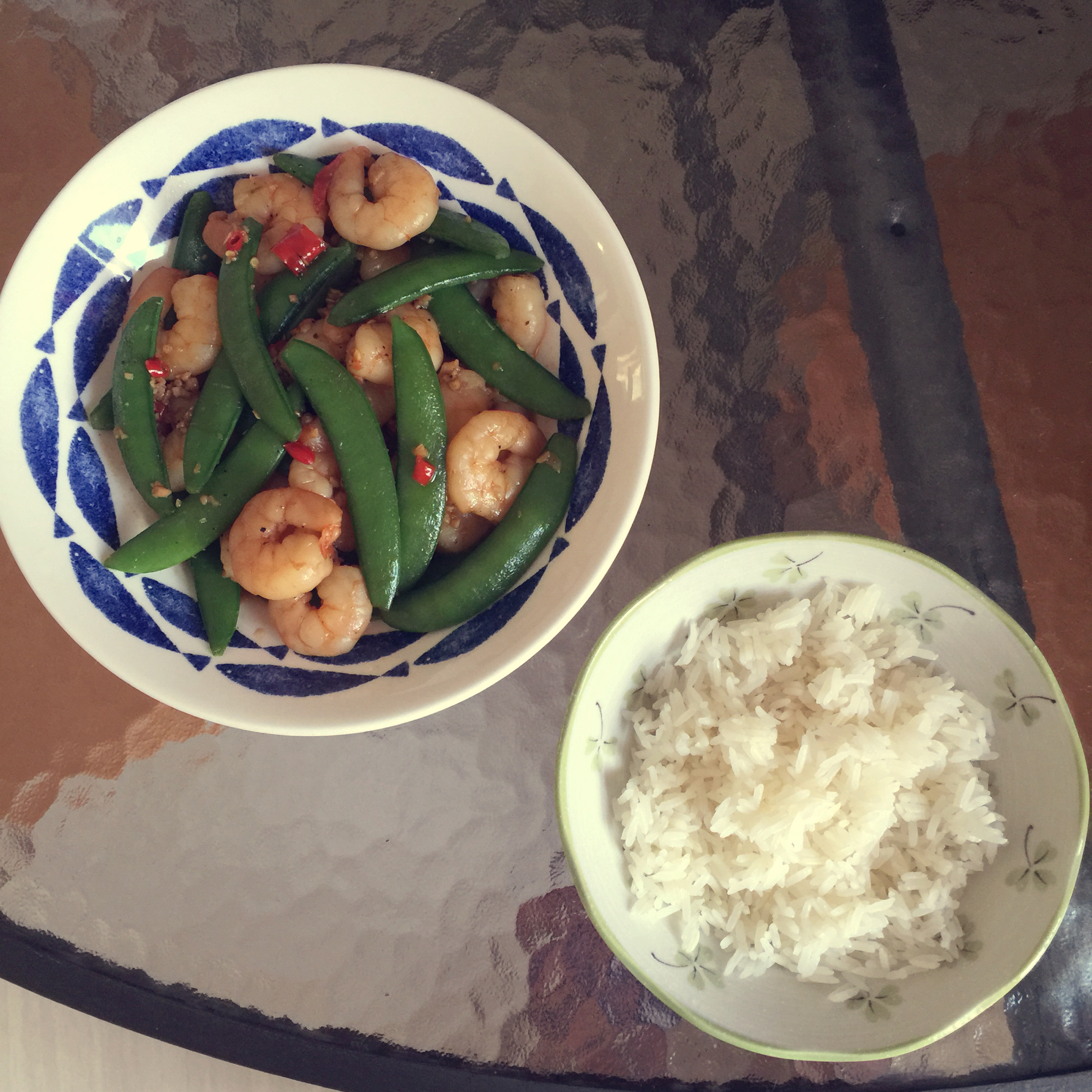 甜豆炒虾仁