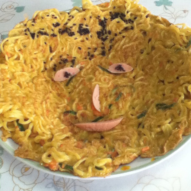 方便面煎蛋饼
