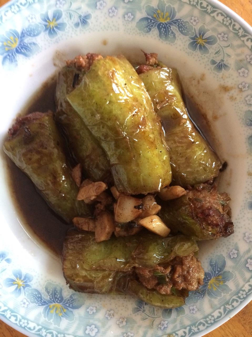 肉酿虎皮青椒
