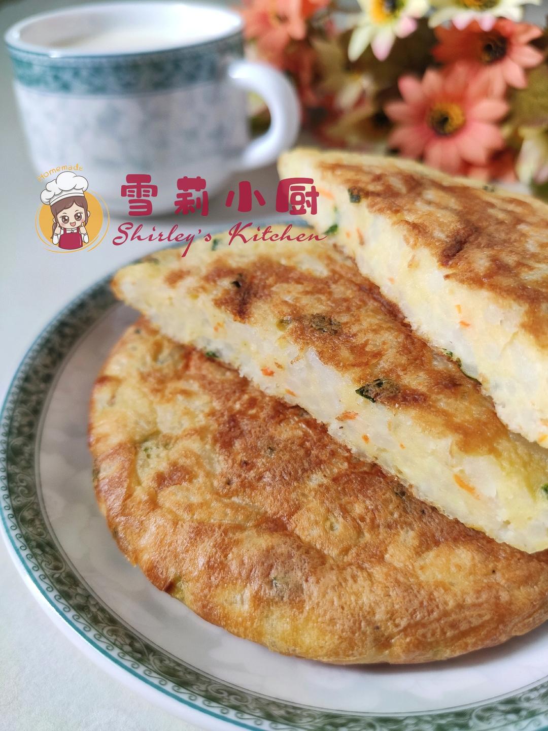 #麦子厨房#轻食机#米饭鸡蛋饼的做法 步骤10