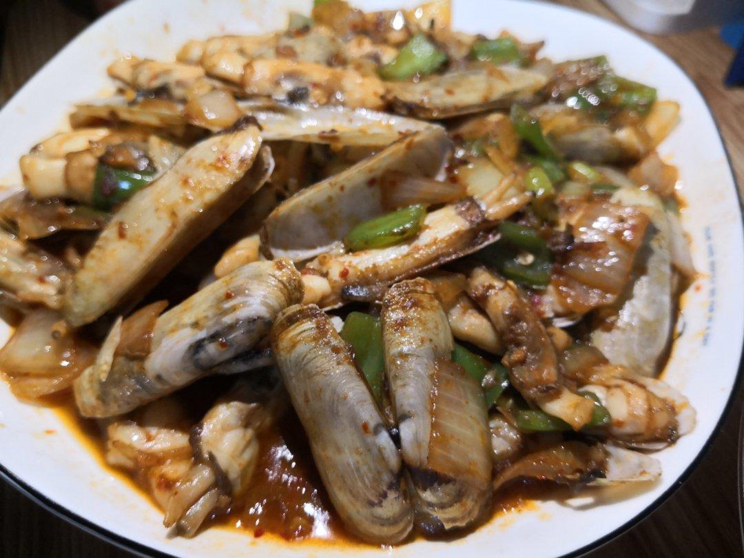 爆炒蛏子