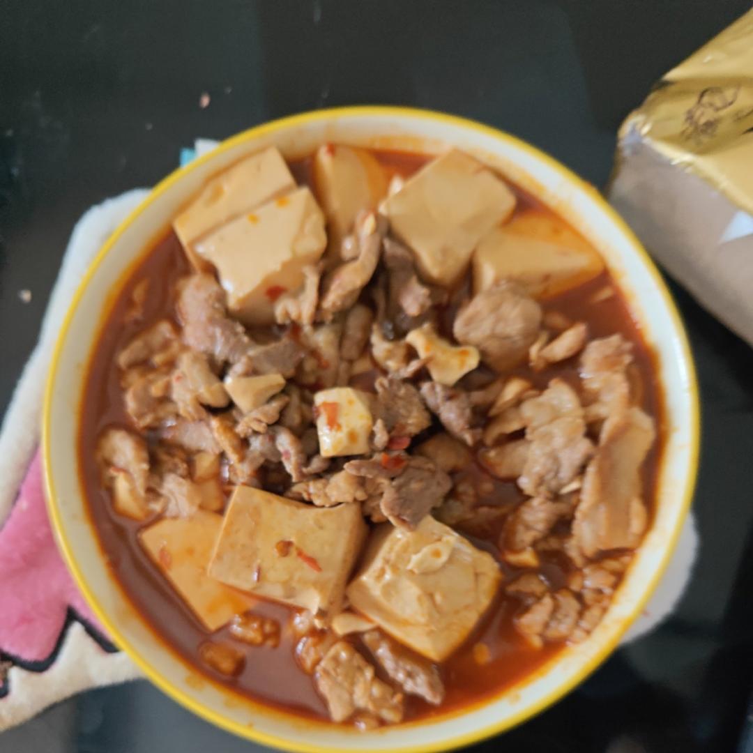 简单又好下饭的肉丝豆腐