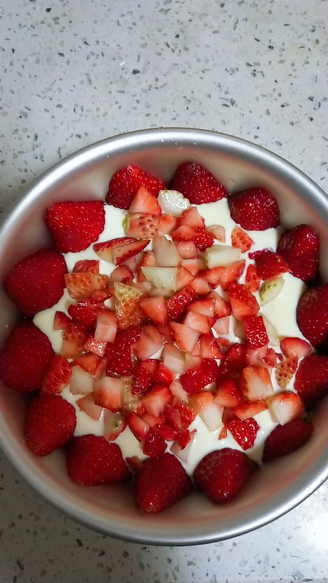 草莓芝士蛋糕(超简单)的做法 步骤7