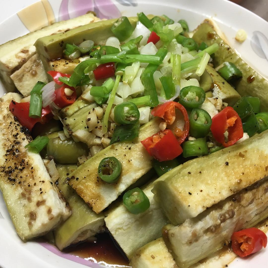 减脂好吃的蒸茄子