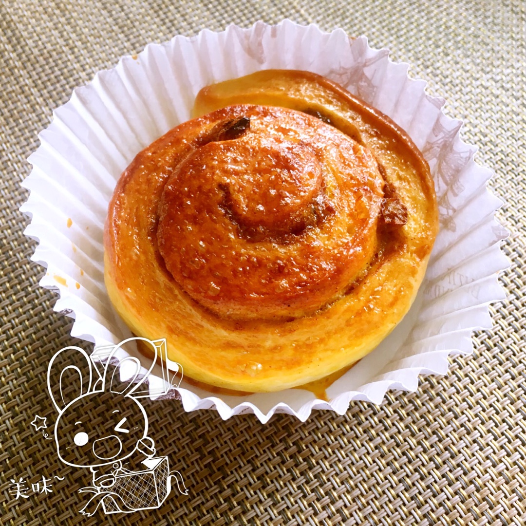 酒渍葡萄干肉桂卷——薄灰的方子