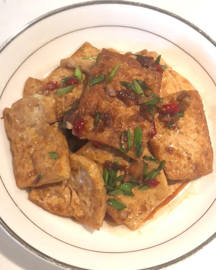 香煎豆腐--家常豆腐