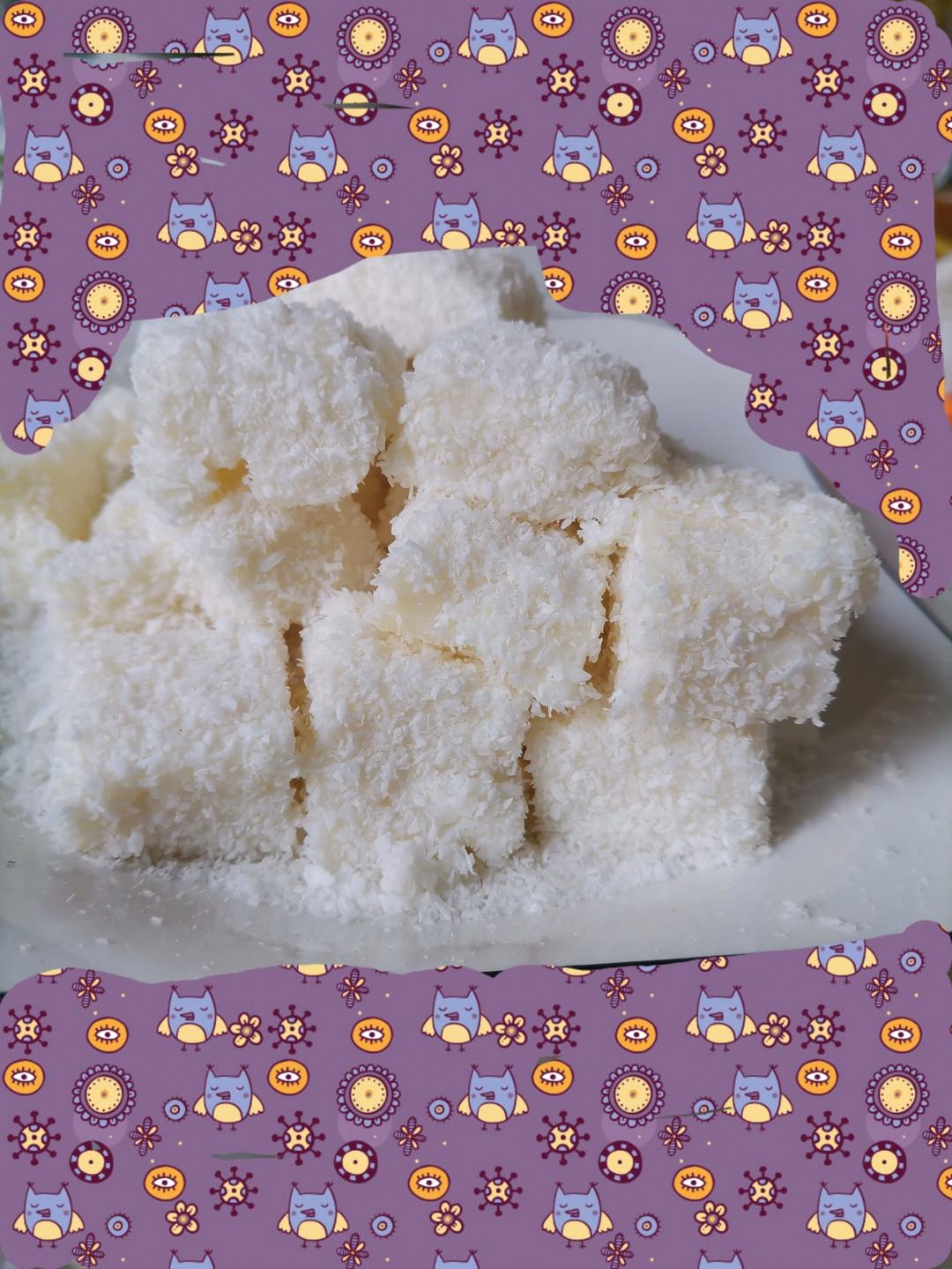 完胜85‘C的牛奶椰蓉小方