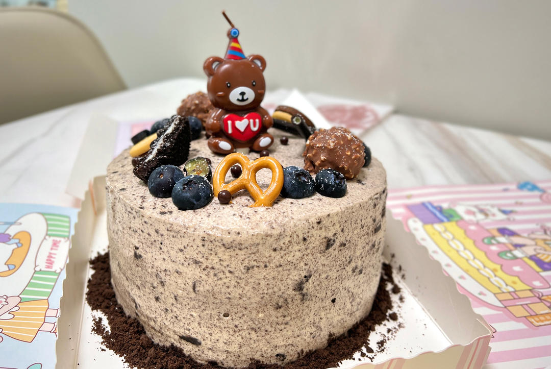 《Tinrry+》香蕉巧克力戚风裸蛋糕（6寸）~浓郁巧克力，香甜软糯的香蕉果肉~