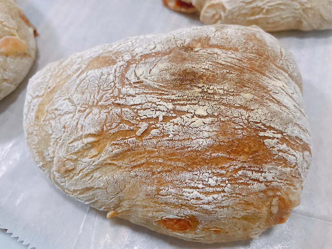 【ciabatta】家庭版恰巴塔，软乎乎的拖鞋面包
