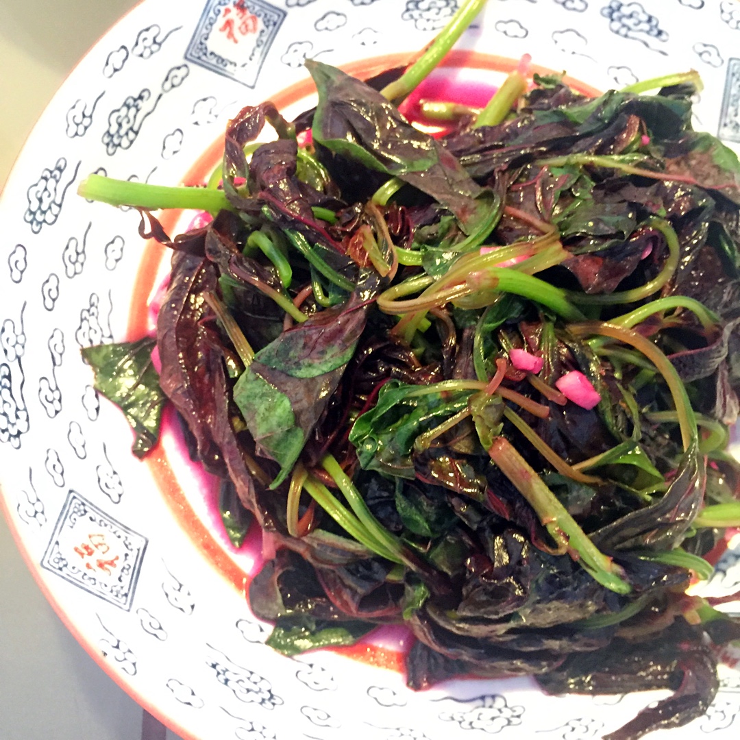 蒜茸炒红苋菜