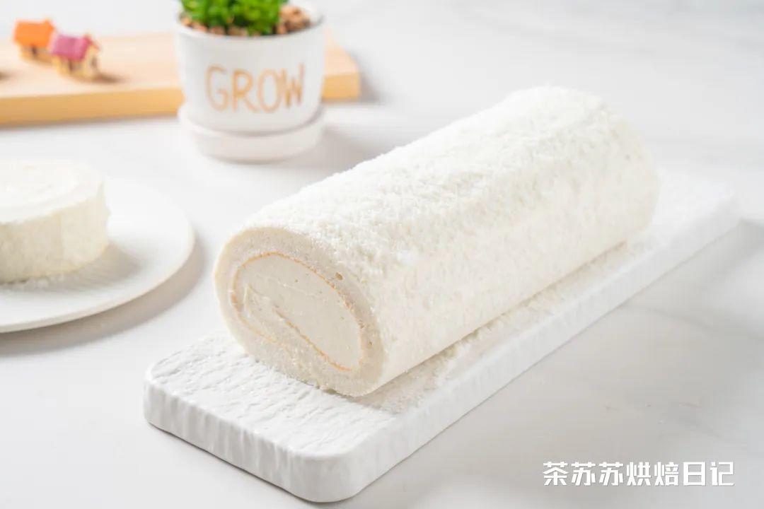 【生椰瑞士卷】仙女颜值的天使蛋糕卷的做法