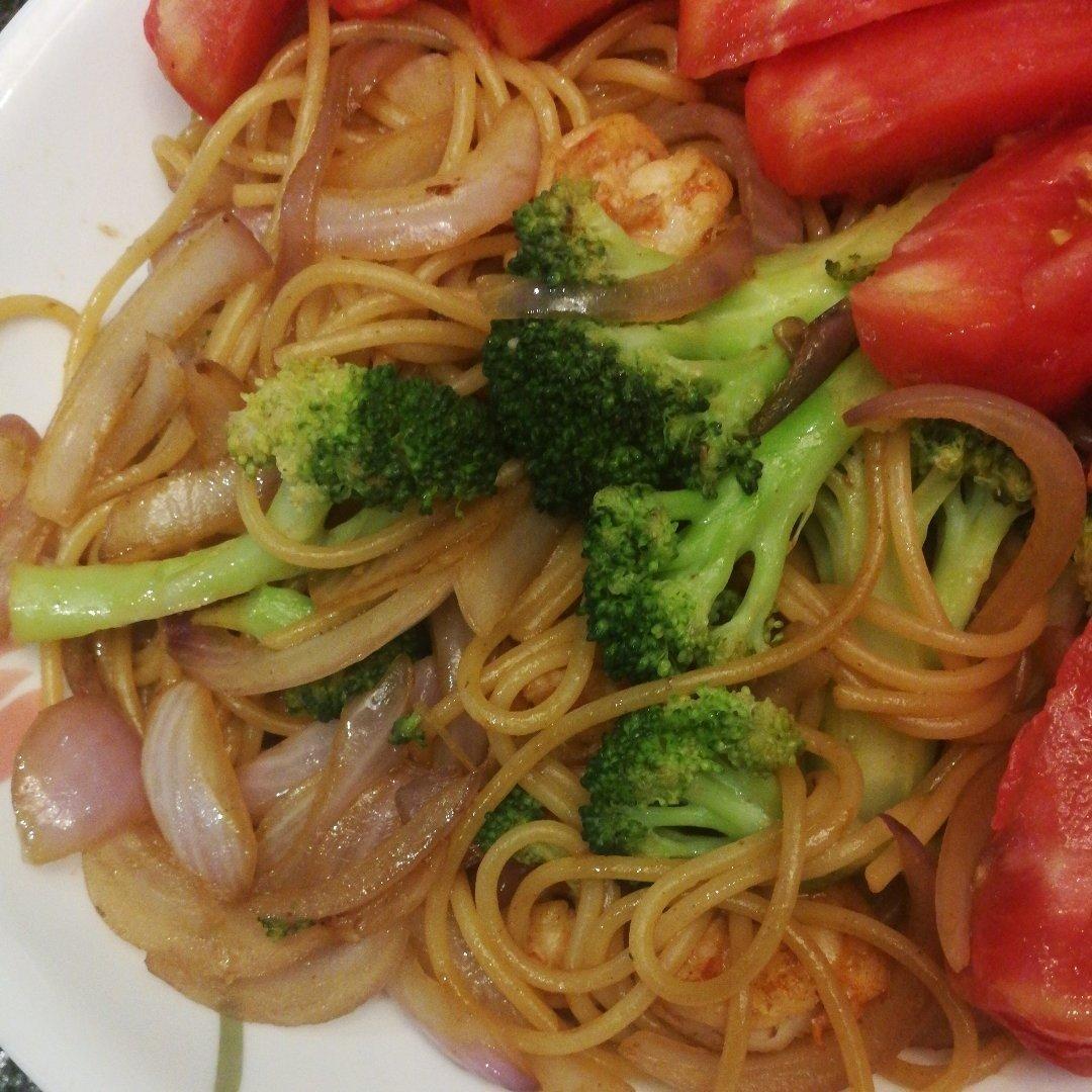 减脂|美味又低脂的虾油虾仁意大利面