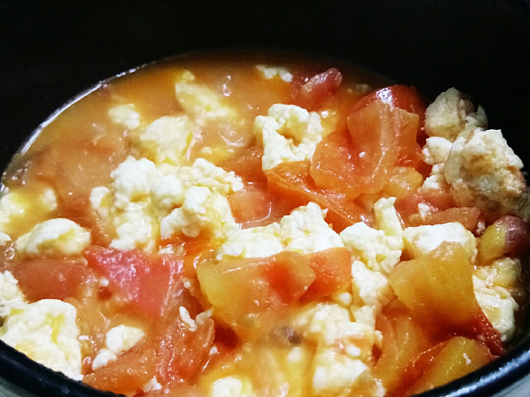 番茄鸡蛋饭的做法