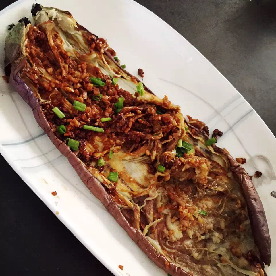 微波炉做出街头烧烤风的茄子