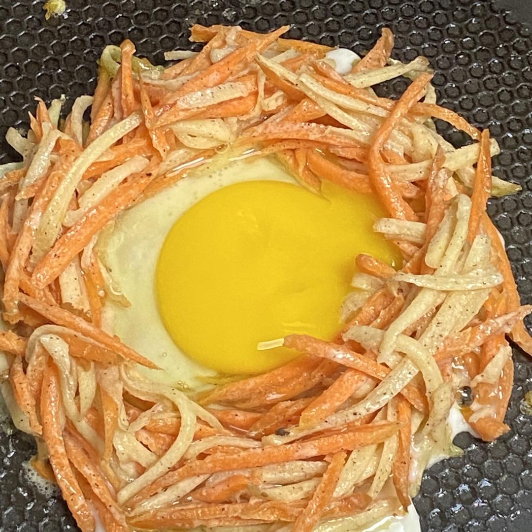 土豆丝和鸡蛋的妙搭