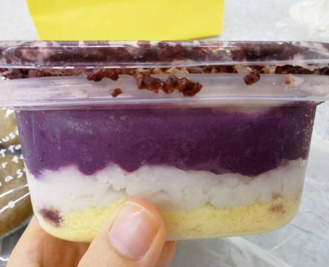 紫米芋泥麻薯紫薯酸奶蛋糕盒子
