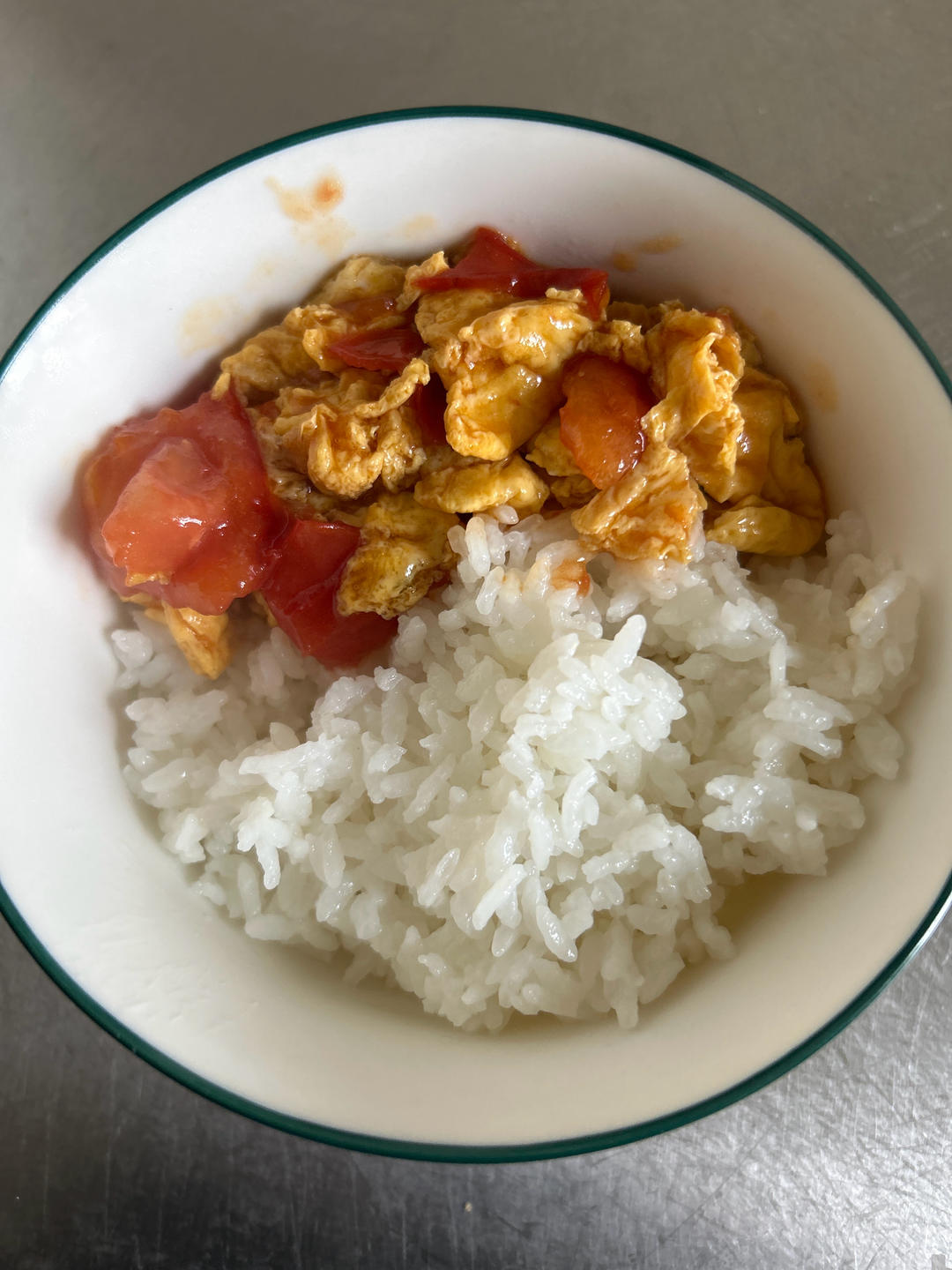 简单美味❗️好吃到舔盘的番茄炒蛋拌饭