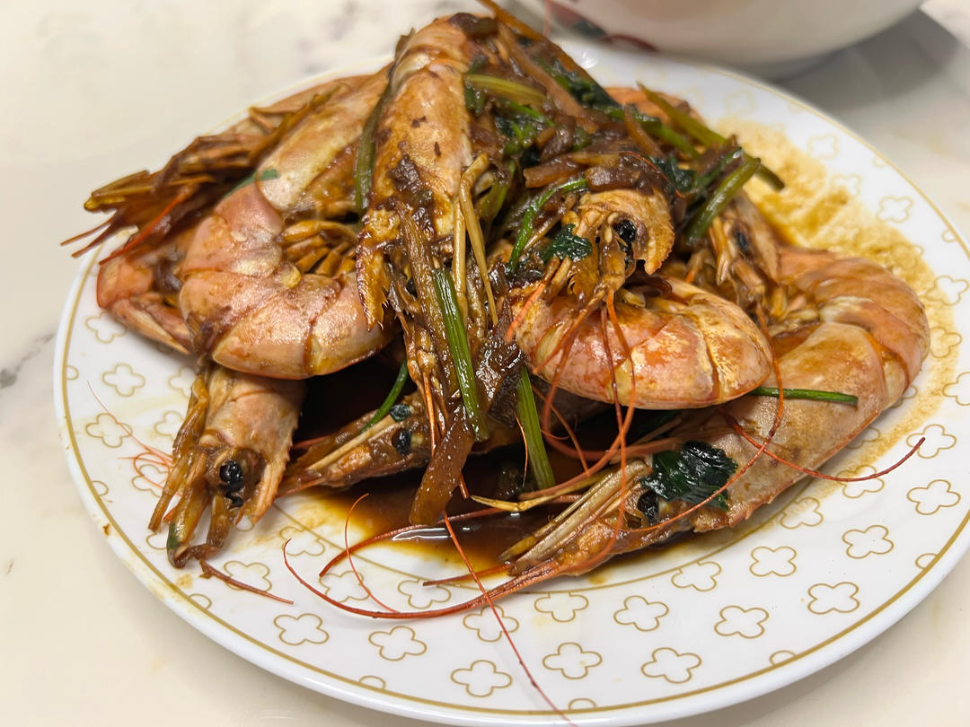 家庭版油焖大虾