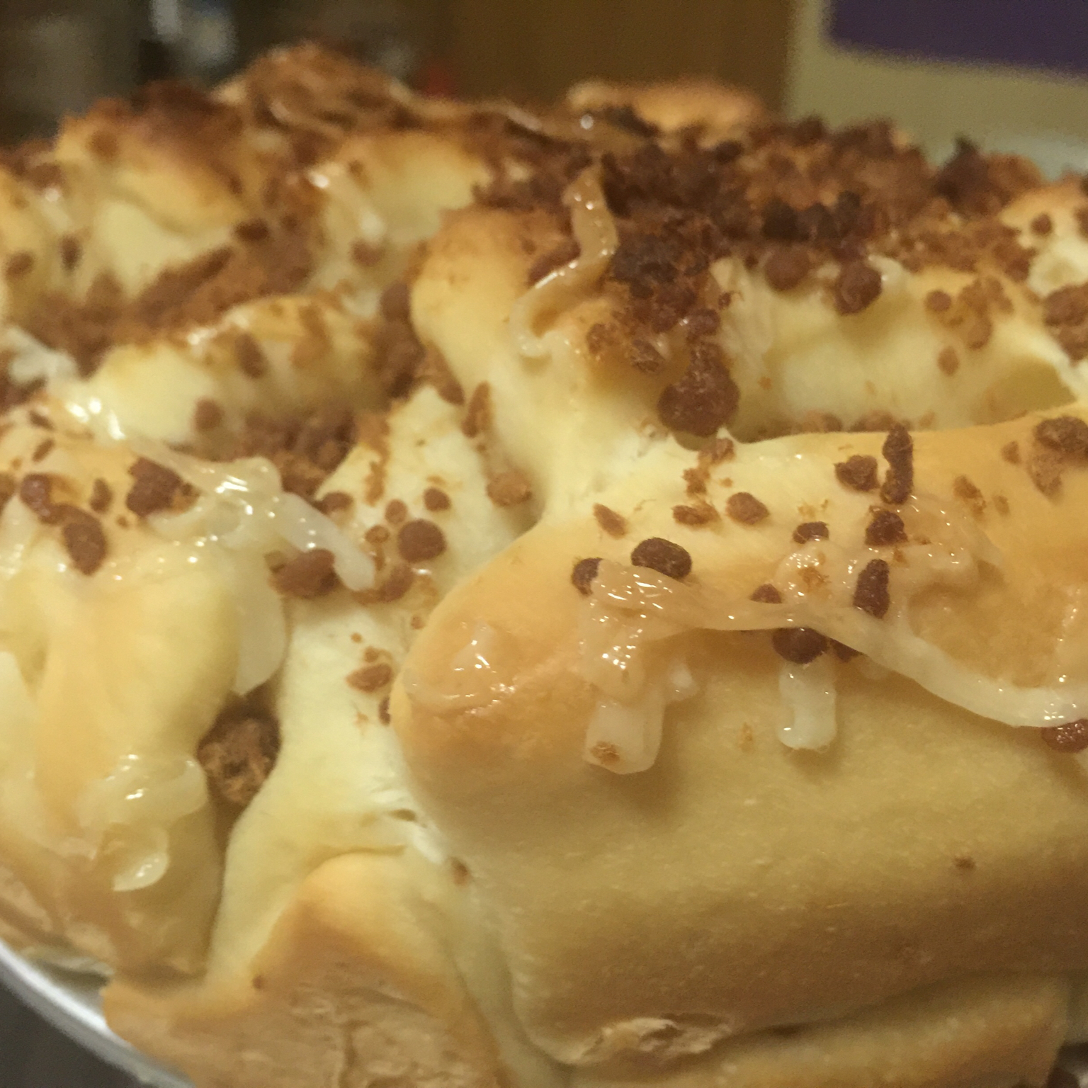 肉松手撕面包—超软会爆浆的面包哟