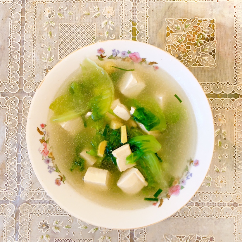 生菜豆腐汤的做法