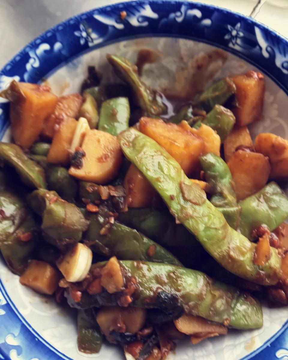 土豆炖豆角