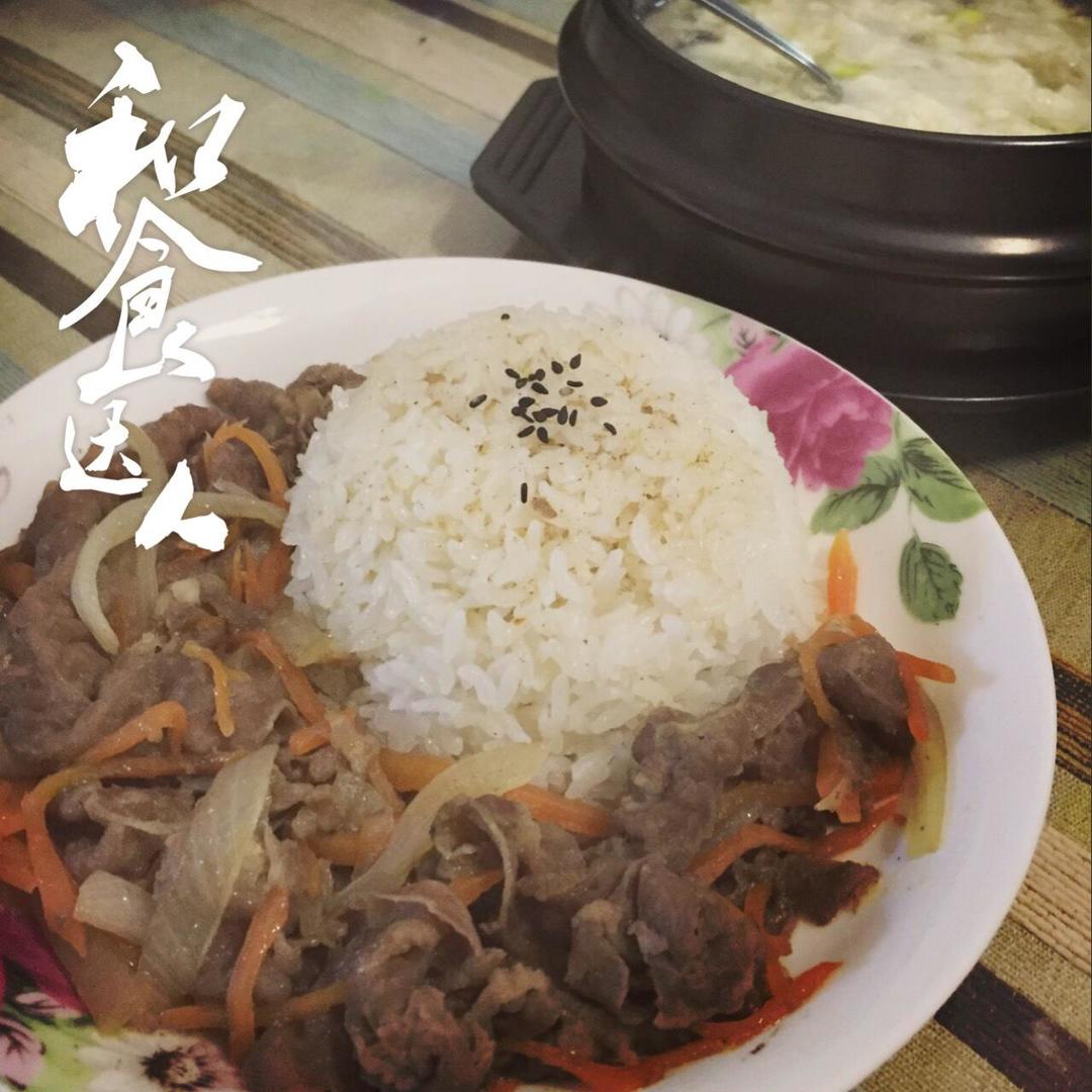 超简单韩式牛肉盖浇饭