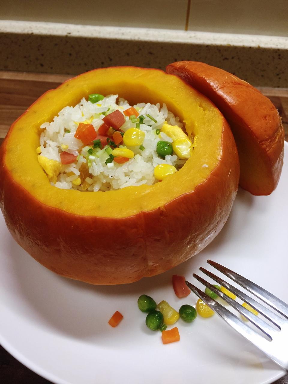 南瓜盅田园饭