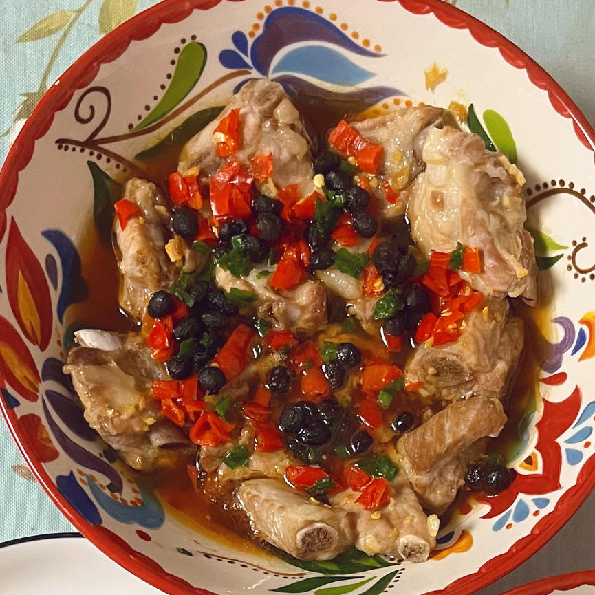 ［湘菜］豆豉剁椒蒸排骨