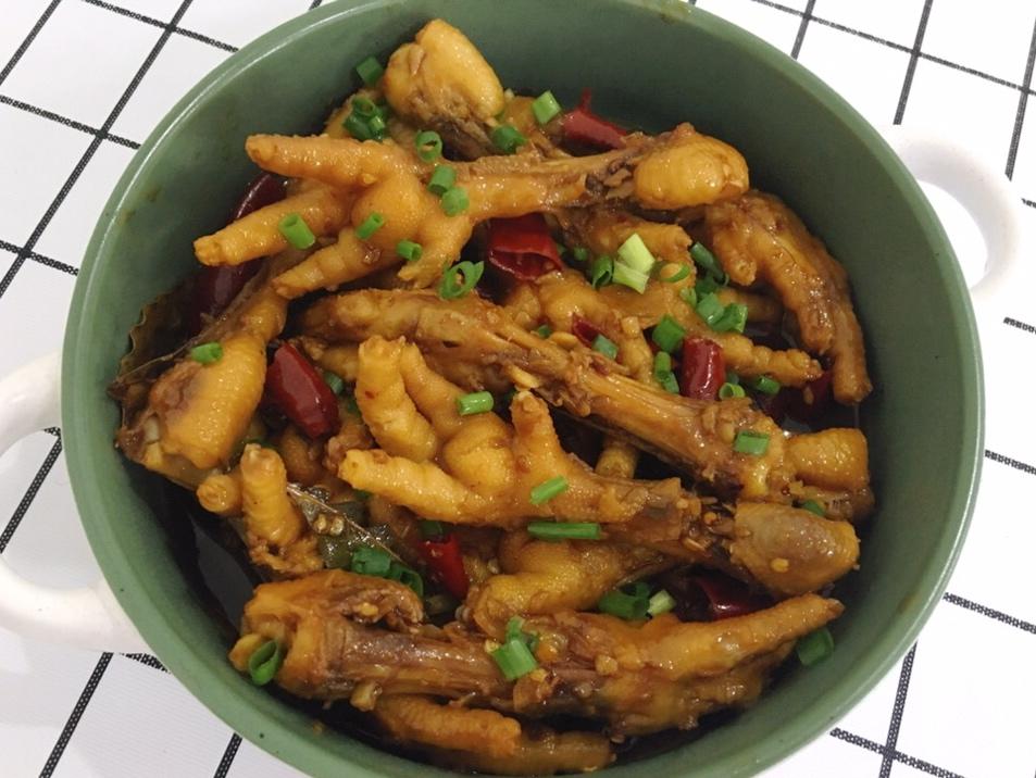 香辣烧鸡爪