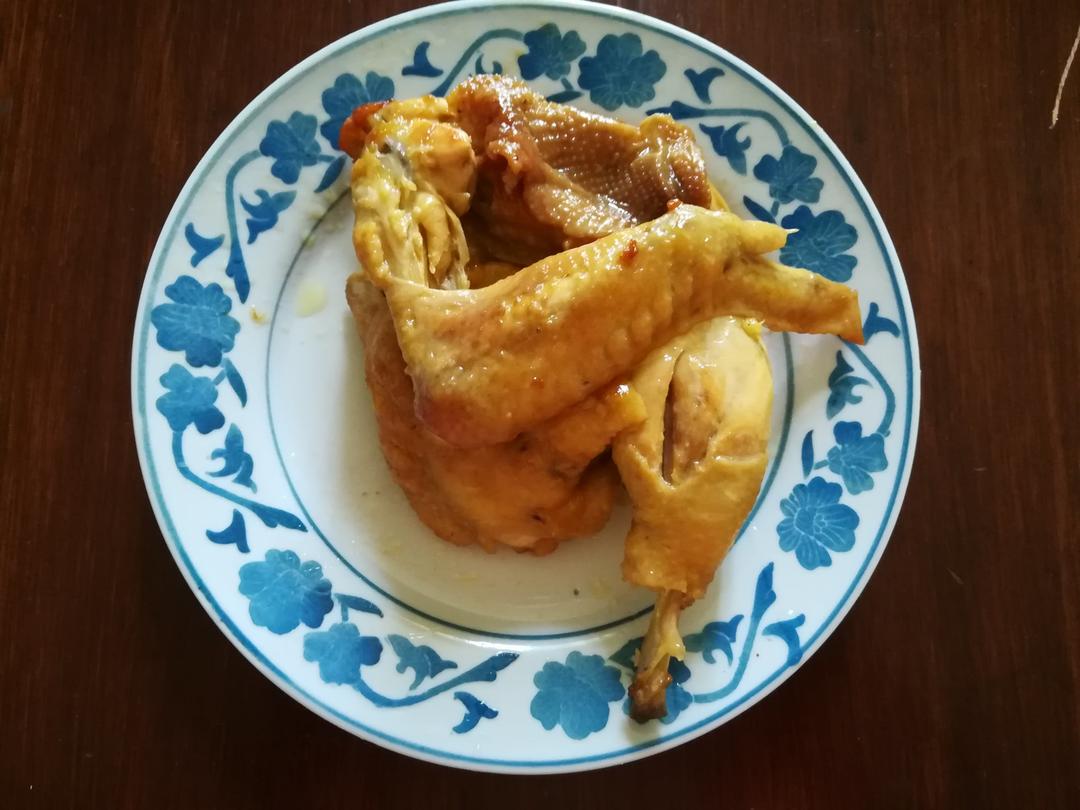 电饭锅简易版：盐焗手撕鸡
