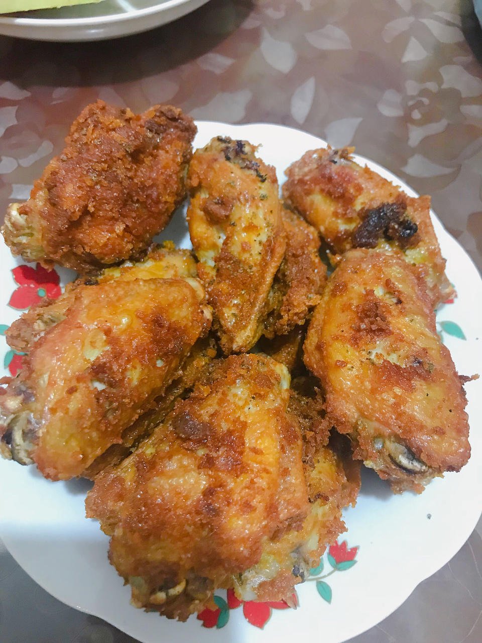 【鸡翅三吃】
黄金面包糠炸鸡翅