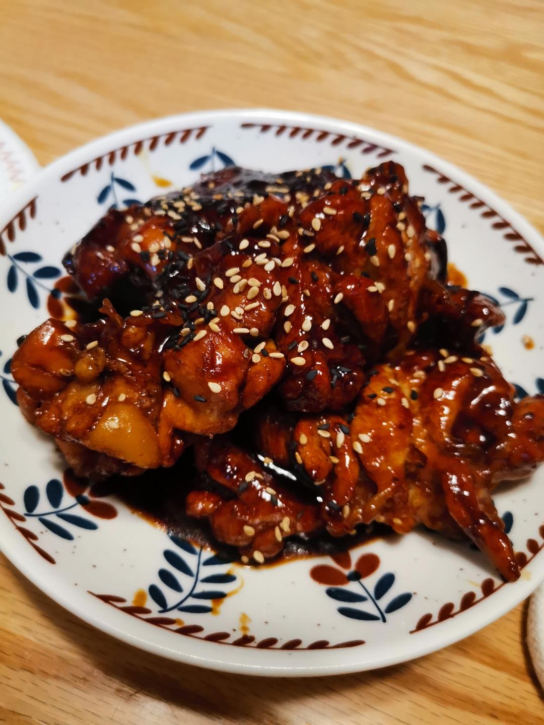 不放一滴油的照烧鸡腿饭