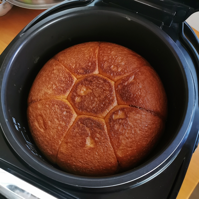 普通面粉电饭锅烤面包的做法 步骤4