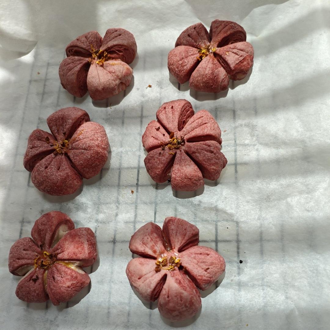 桃花酥🌸（超简单方子，一次成功）