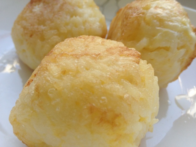芝士蛋煎饭团