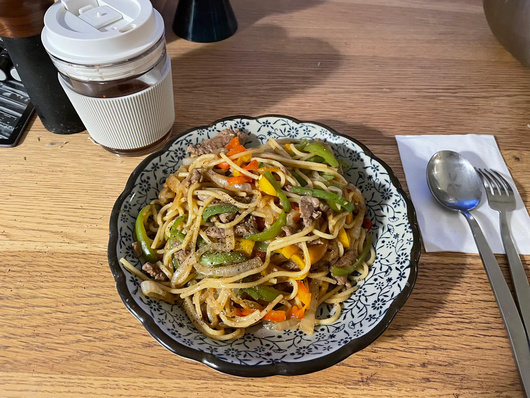 比餐厅好吃的黑椒牛柳意面🍝零失败简单教程