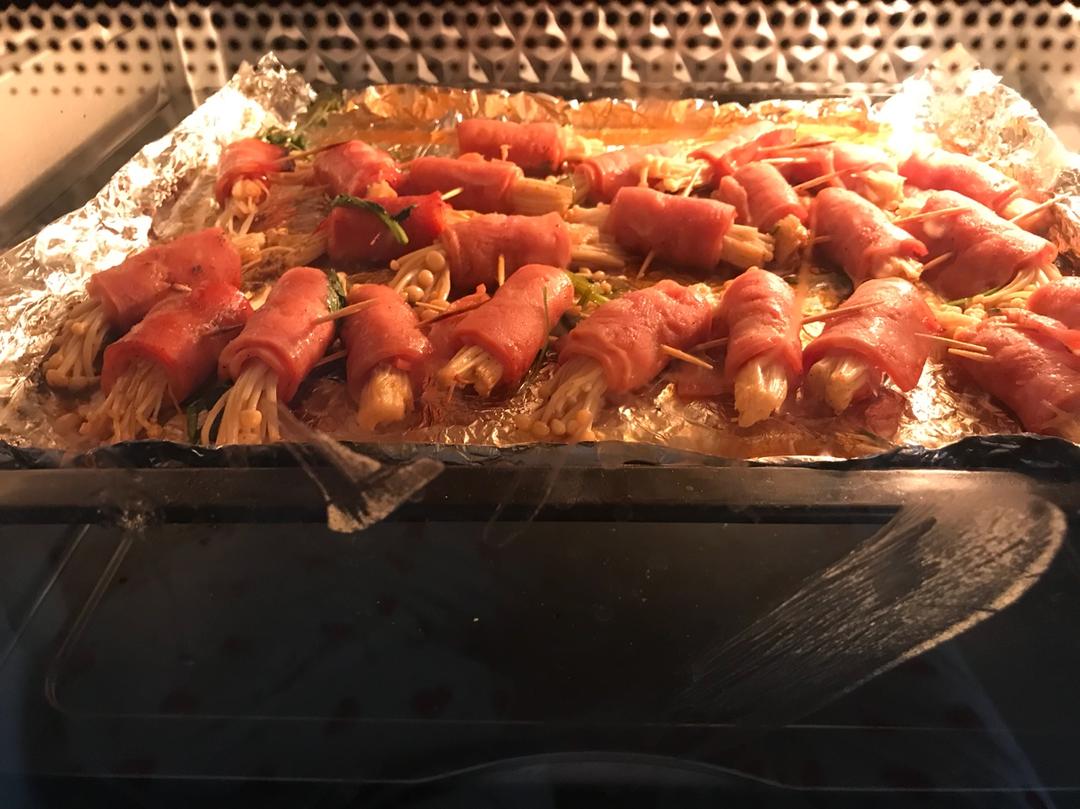 培根金针菇卷（烤箱）