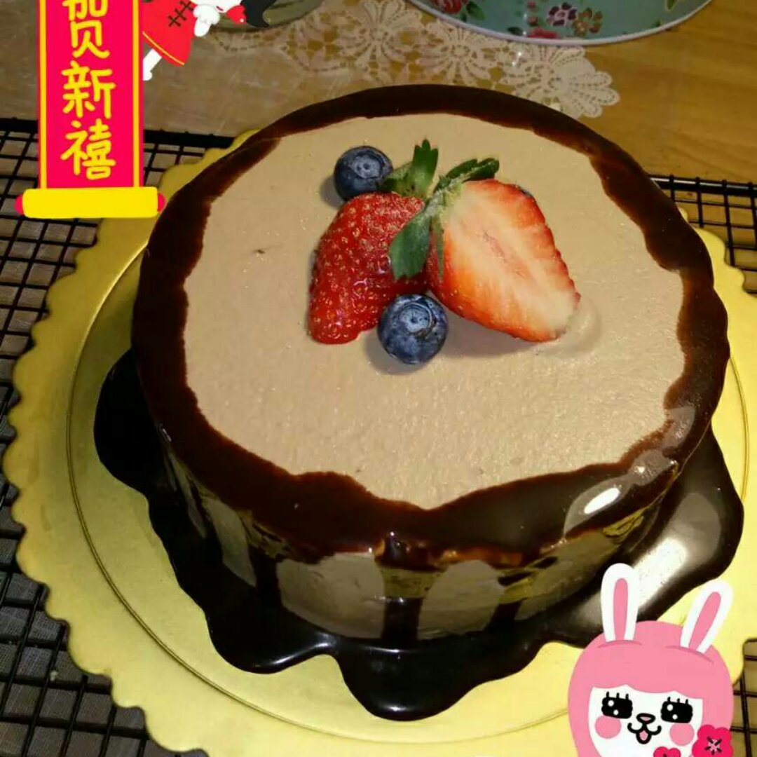 【欢乐圣诞伪树桩】巧克力榛子树桩蛋糕