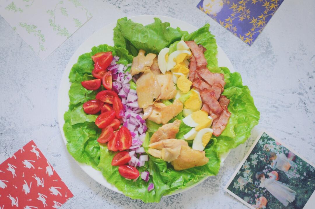 香煎鸡腿考伯沙拉【食材包操作说明】