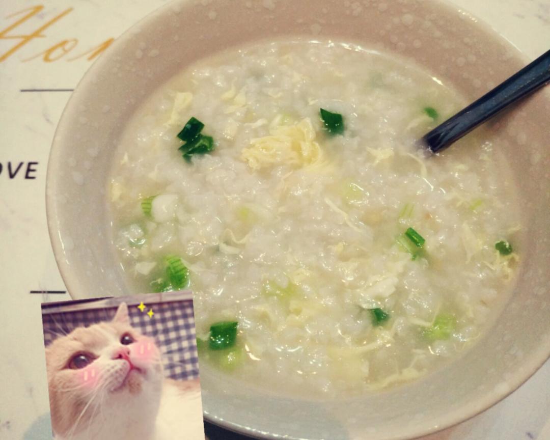 有肉味儿的姜丝蛋花粥的做法