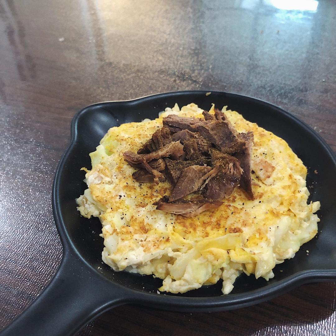 极简版豆腐大阪烧低碳水低脂肪