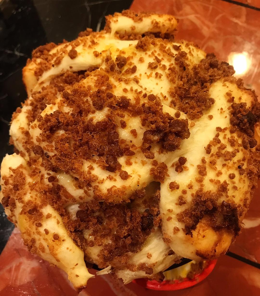 肉松手撕面包—超软会爆浆的面包哟