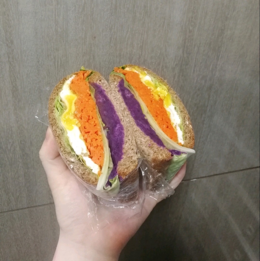 紫薯特辑三明治的做法 步骤5
