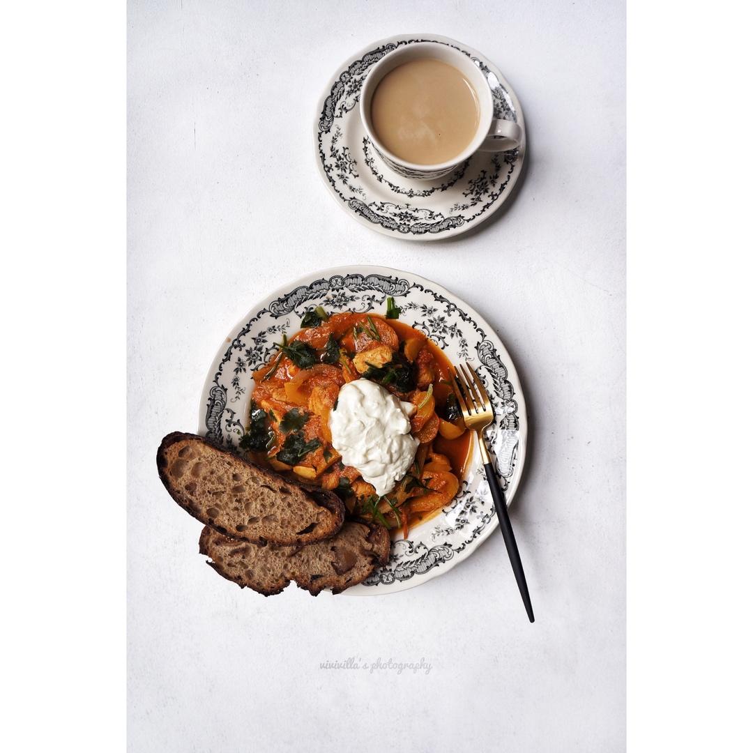 【低脂】印度咖喱鸡胸（配希腊酸奶）