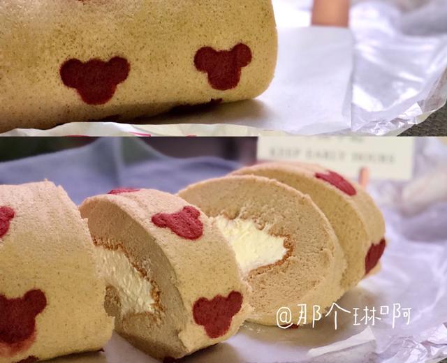 超松软的米奇头奶油蛋糕卷的做法