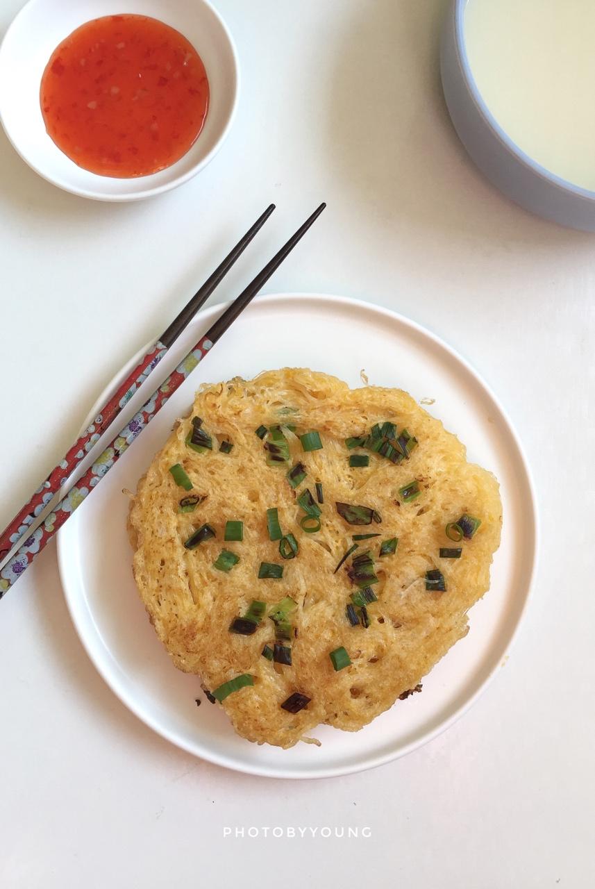 dpyoung做的鸡蛋粉丝煎