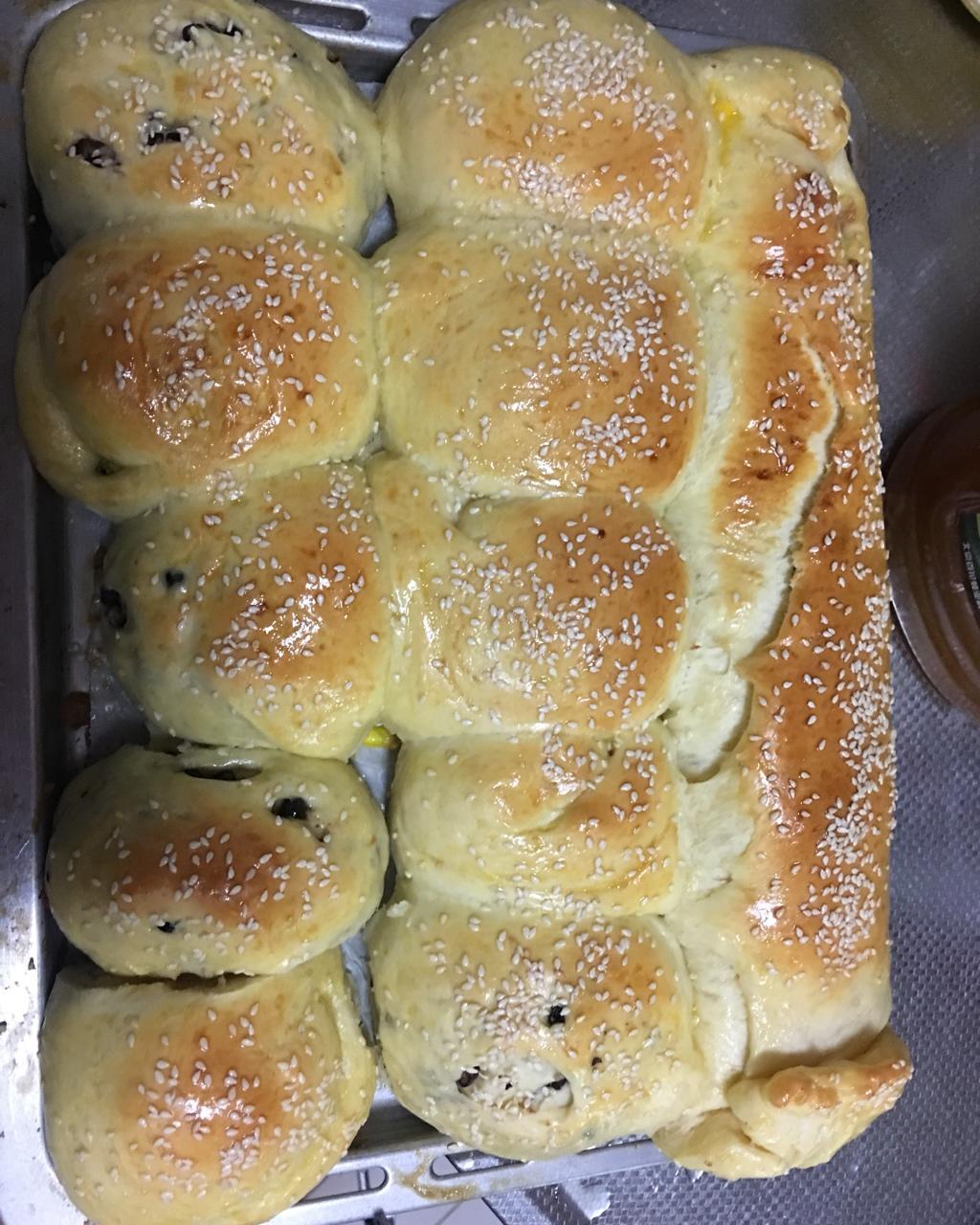 普通面粉做的柔软小餐包