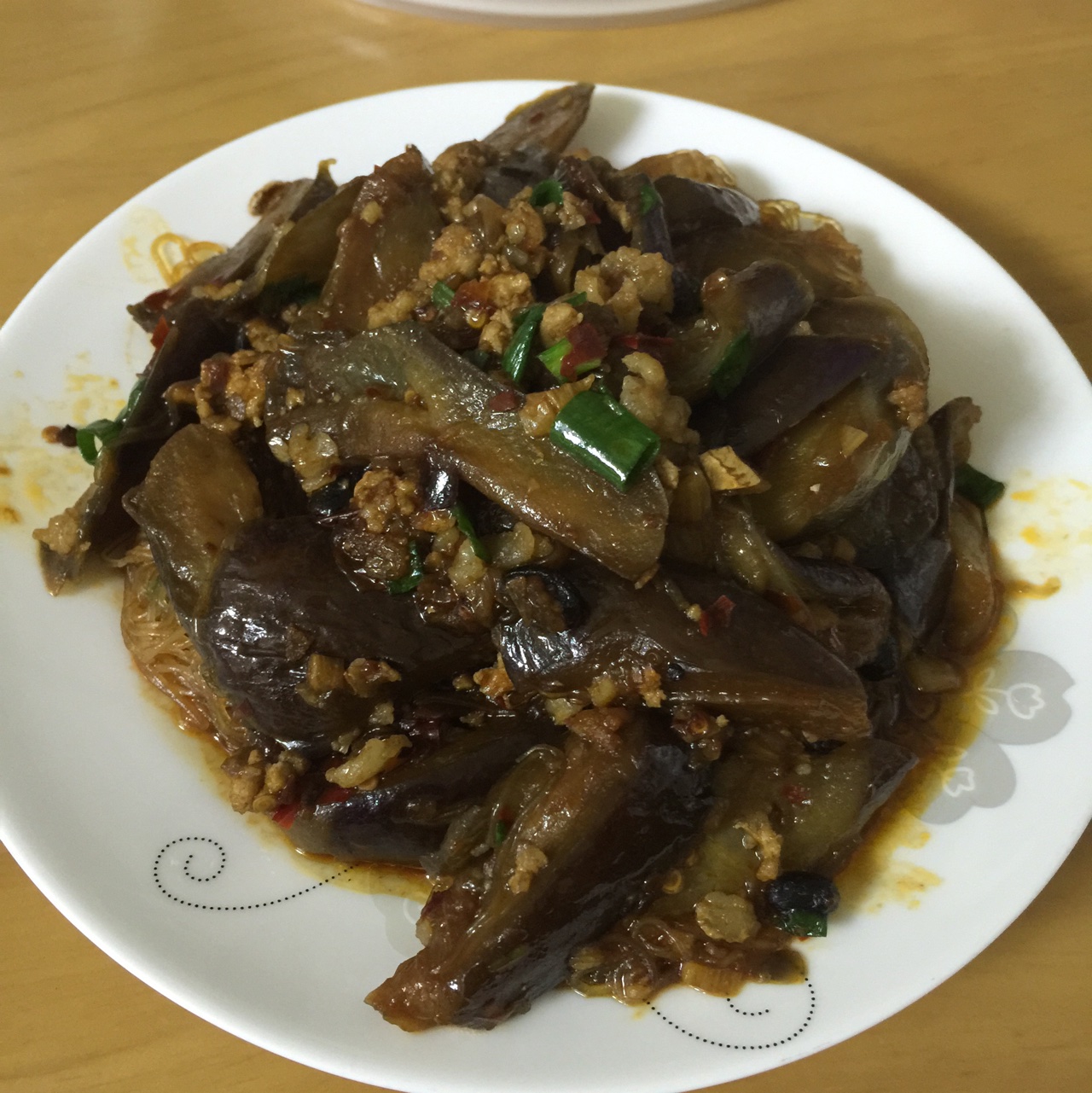 肉末茄子粉丝煲