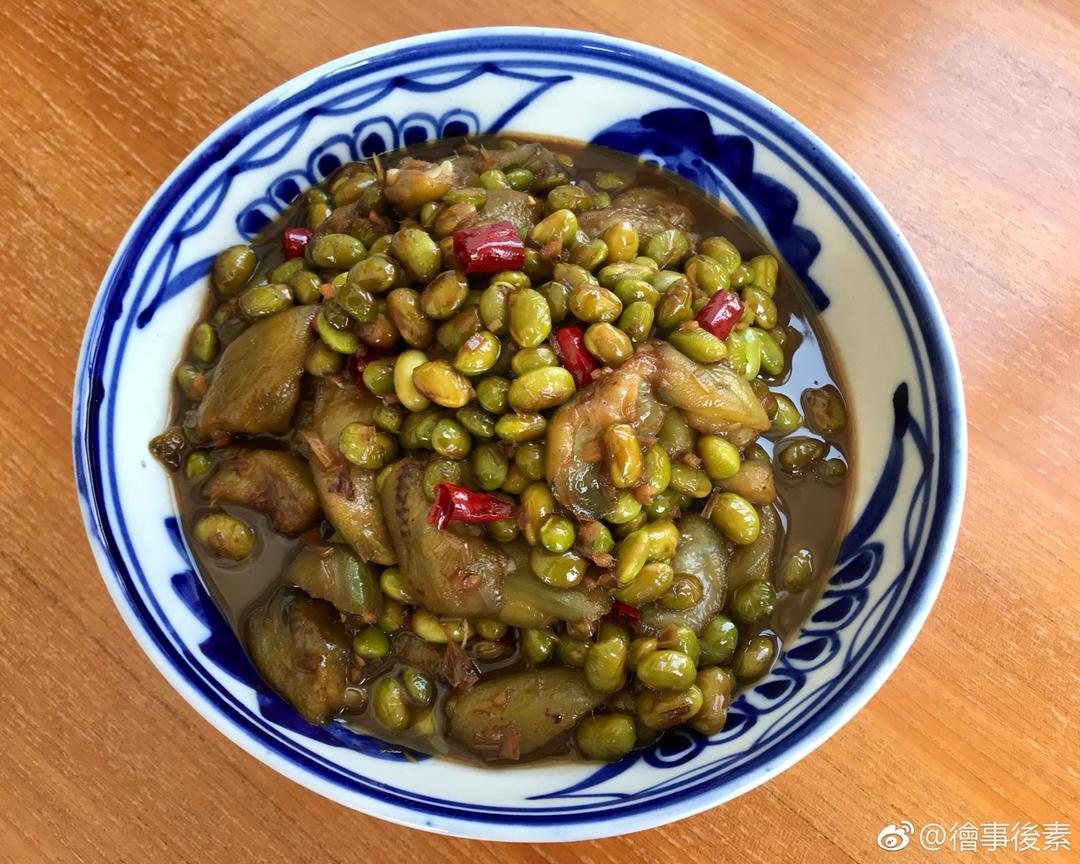 秘制毛豆焖丝瓜的做法