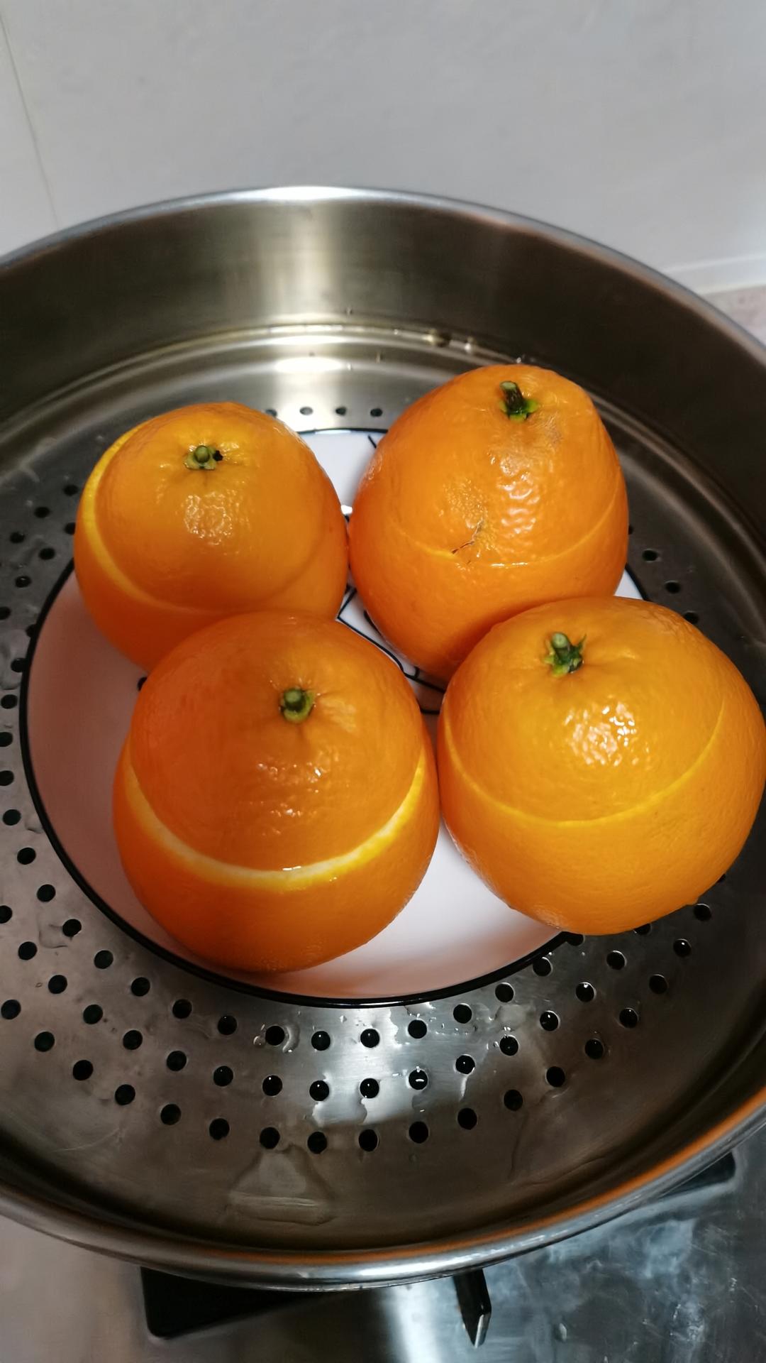 止咳蒸撒盐橙子#新冠养生汤